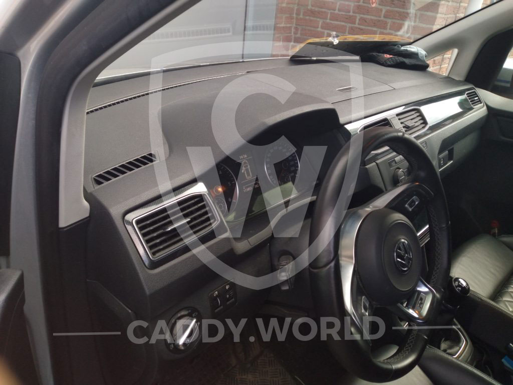 mannetje effect Haas LHD VW Caddy 4 2015-2020 Dashboard inleg links - Dark Carbon - Caddy World