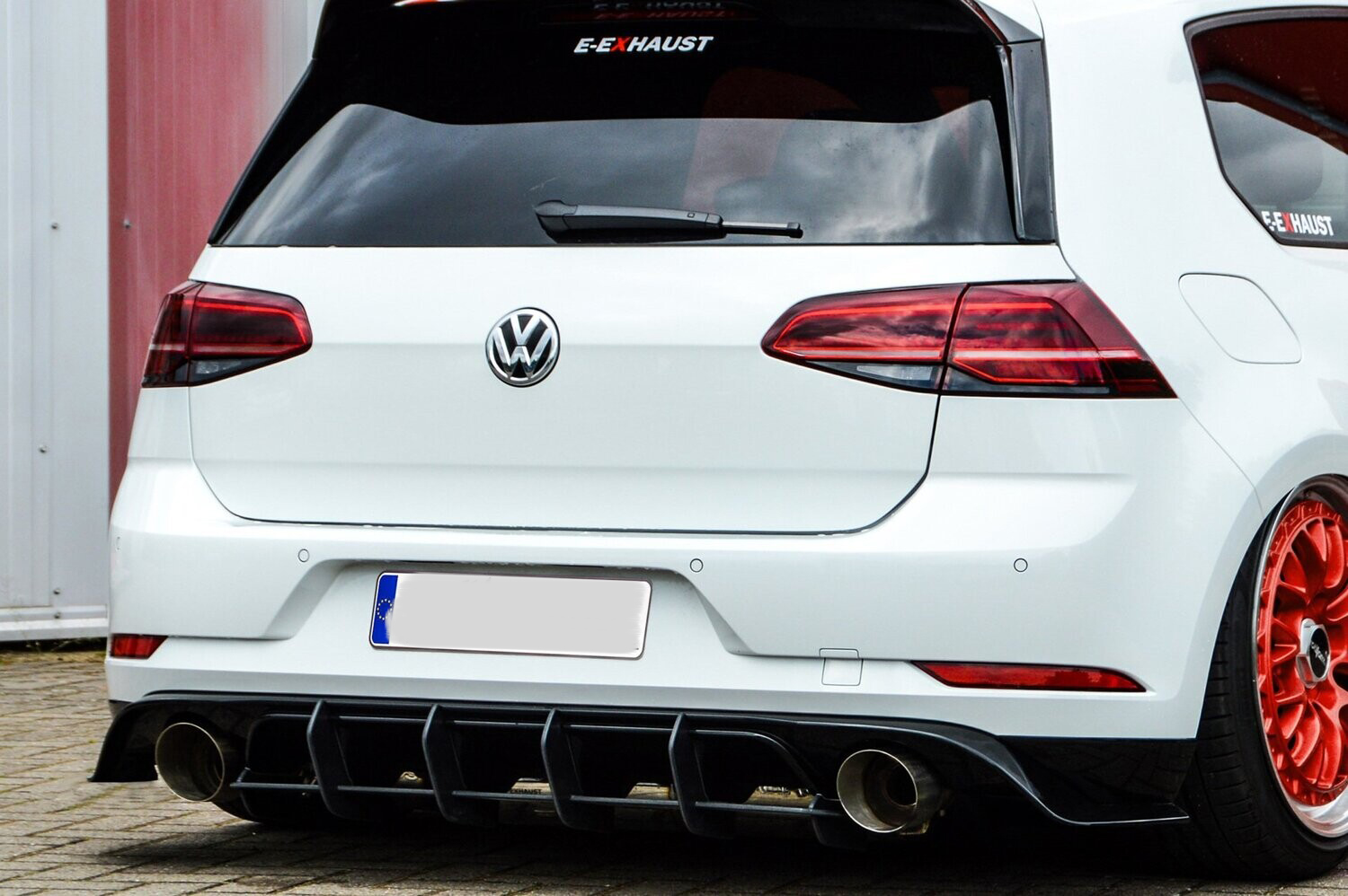Racing rear apron diffuser for VW Golf 7 GTI TCR - Caddy World
